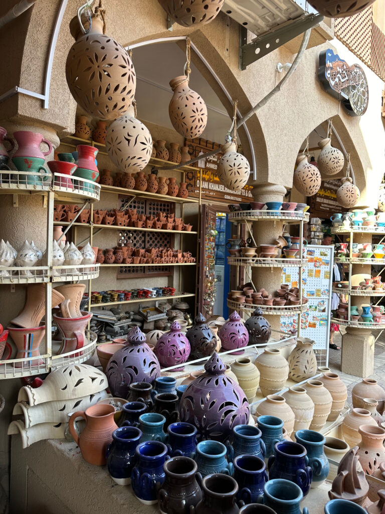 Pottery outside Souq in Nizwa