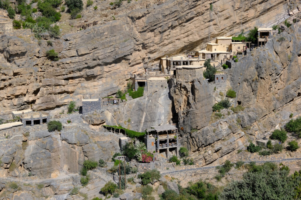 A view of the Suwgra heritage inn across the valley