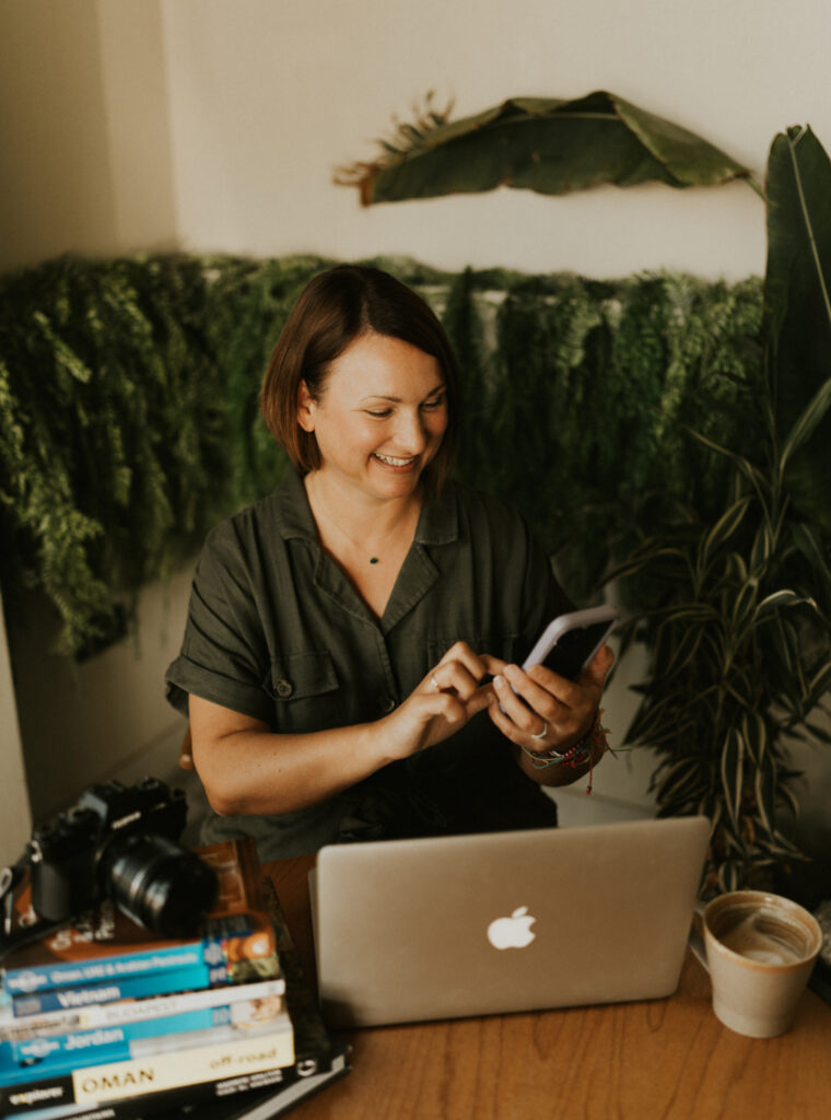 Claire Hall, the editor of Oman Wanderlust website