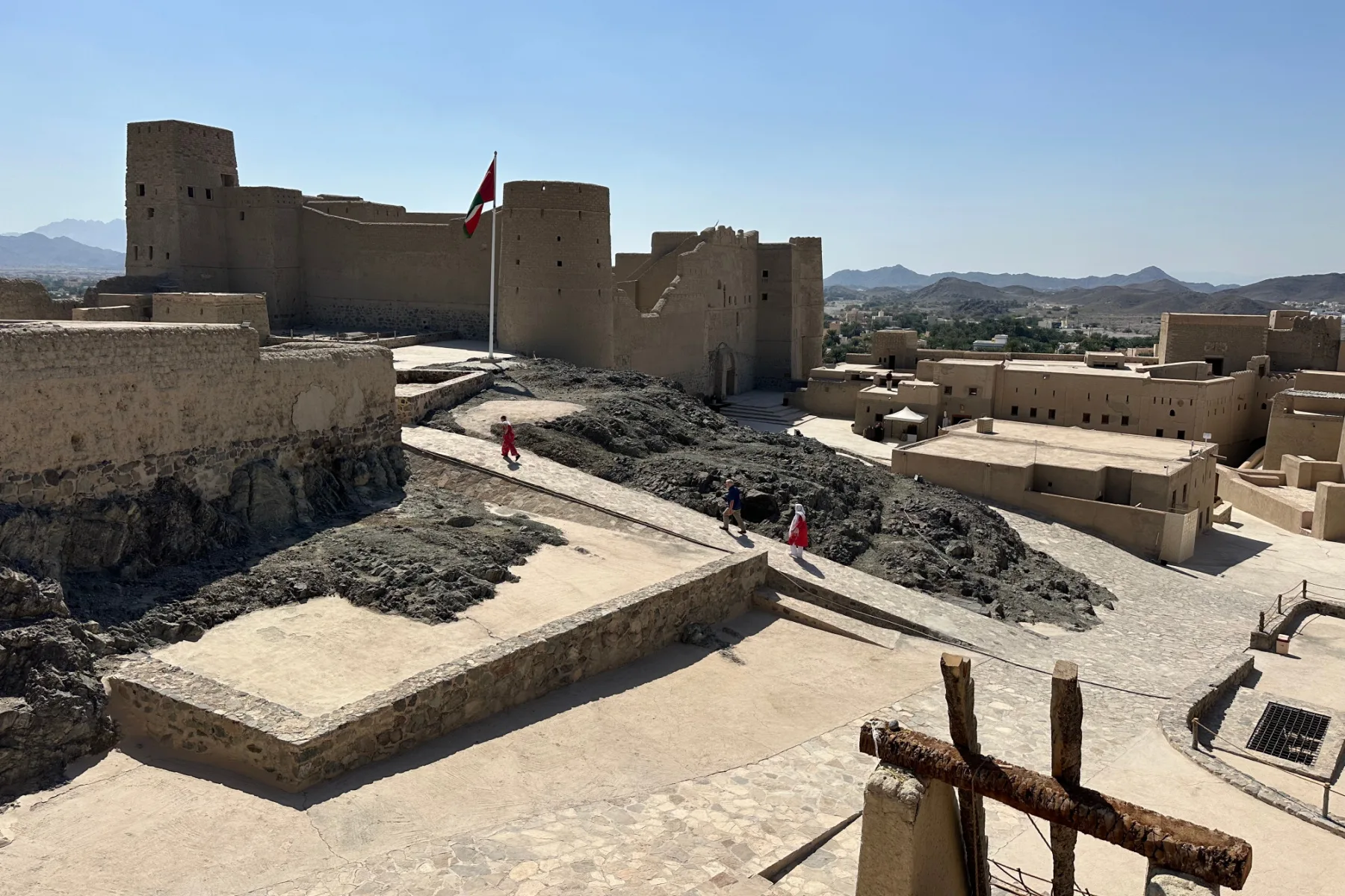 The inner courtyard of Bahla Fort