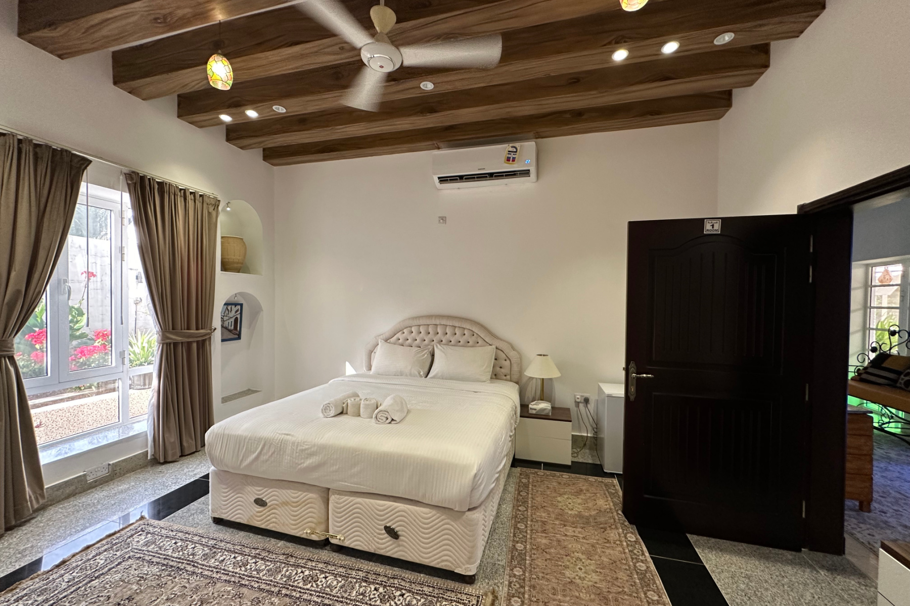 Bedroom in the bungalow villa