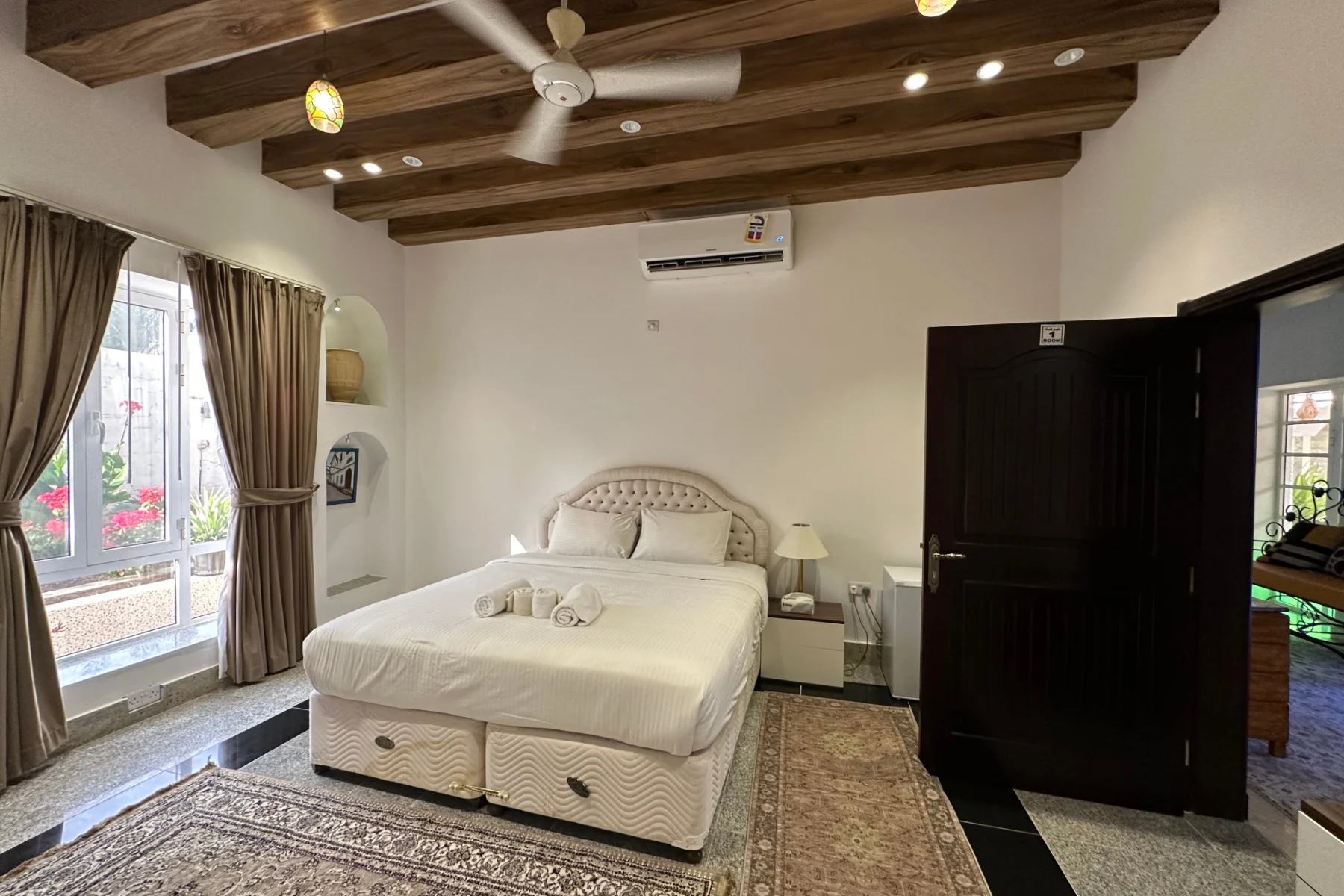 Bedroom in the bungalow villa