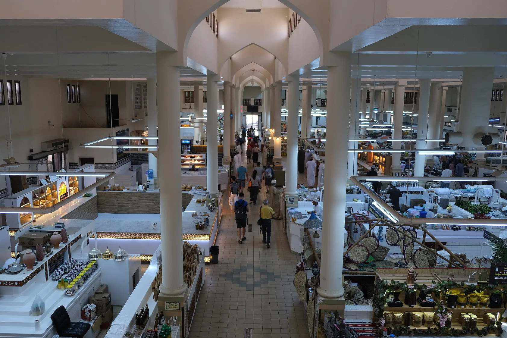 A view of Nizwa food souq from above