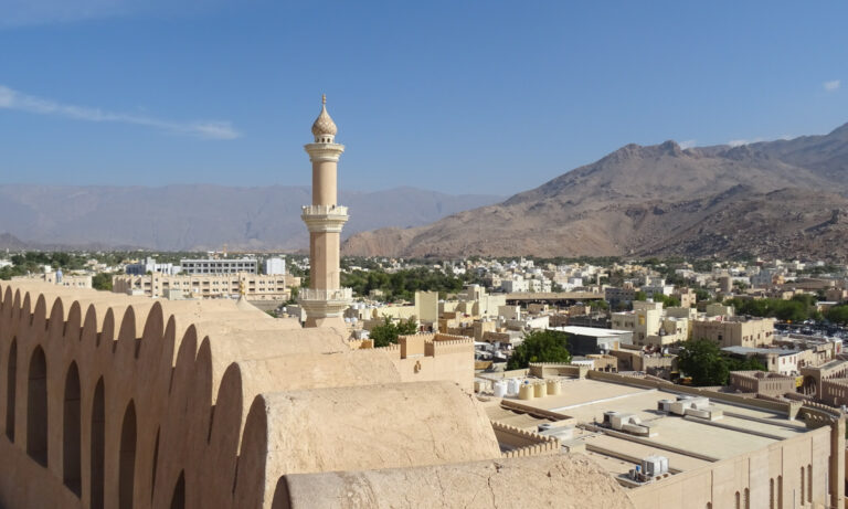 A view of the centre of NIzwa city from the walls of Nizwa Fort