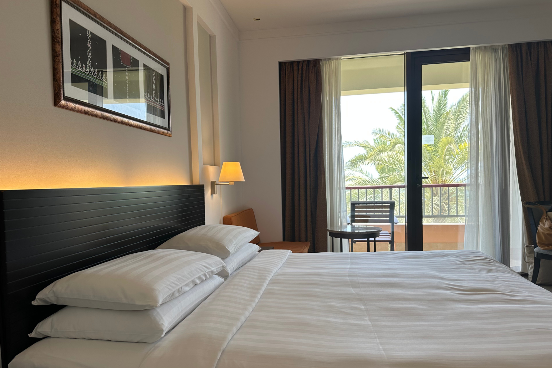 The king-sized bed in our Connect Family room