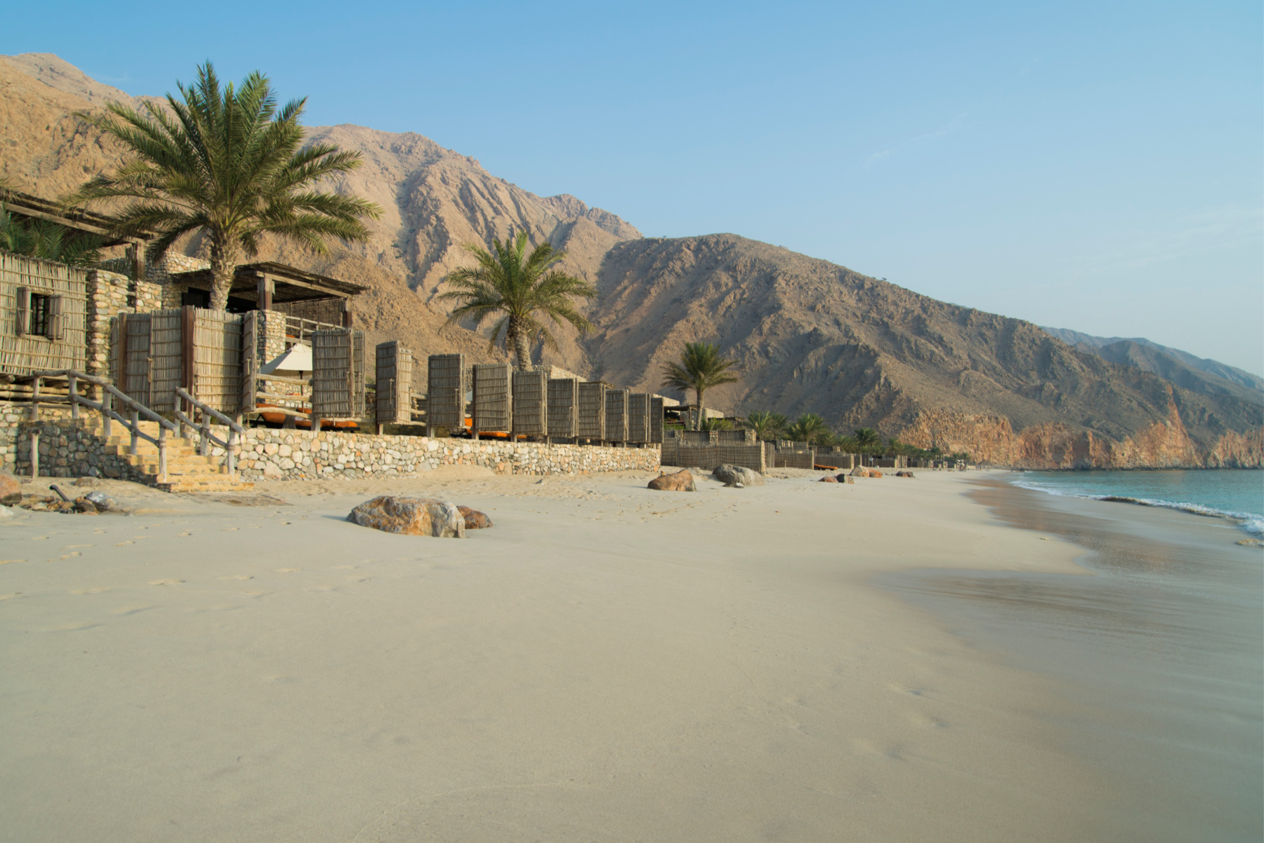 The beach at Zighy Resort