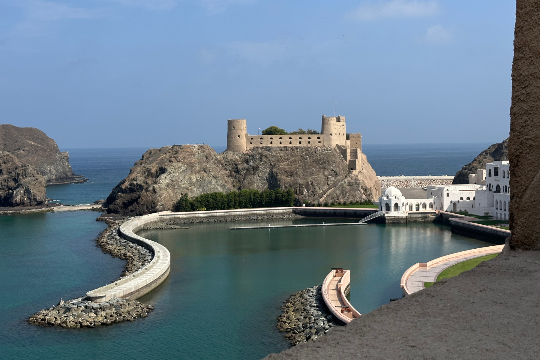 Al Jalali Fort in Old Muscat as seen from Al Mirani Fort opposite