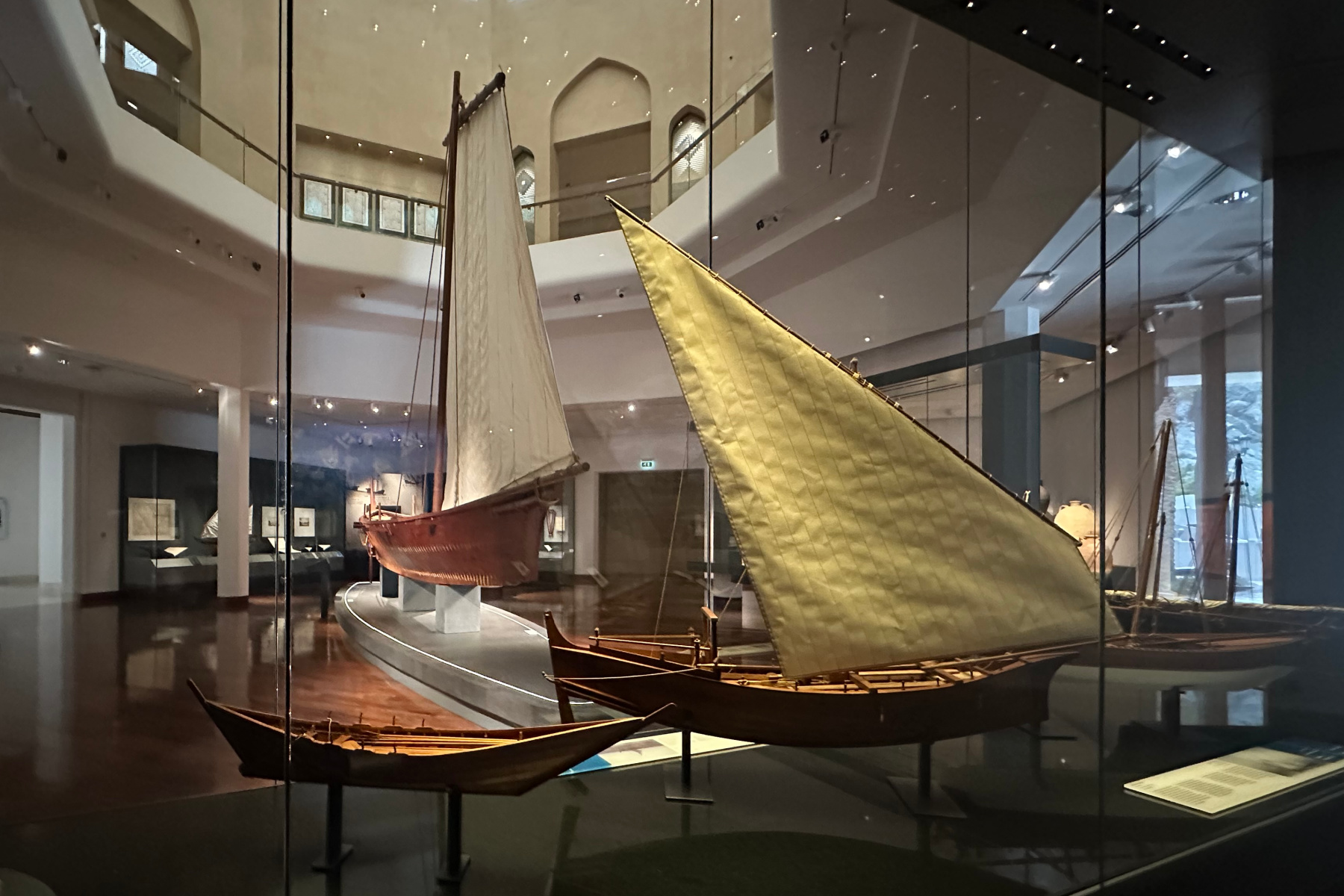 Collection of Omani vessels in the Maritime History Gallery